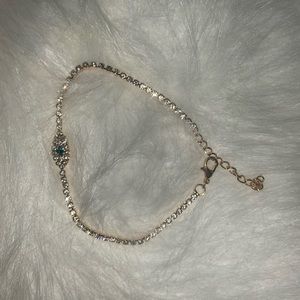 Evil eye anklet